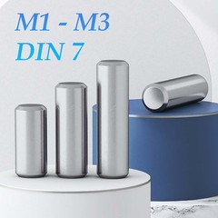 A2 Stainless Steel Dowel Pins DIN 7 Parallel Pins 1mm 1.5mm 2mm 2.5mm 3mm