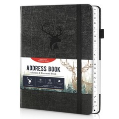 Address Book with Alphabetical Tabs, Hardcover Large Print Telephone and Addr…