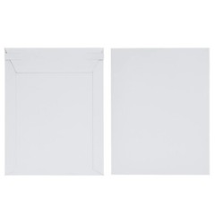 100- 1000 White Flat Photo Mailers Document Envelopes Cardboard Self Seal Mailer