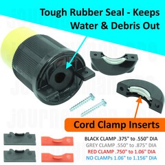 NEMA L14-20P / L14-20R Plug Cord Set 20A 125/250V Locking UL Listed / Generator