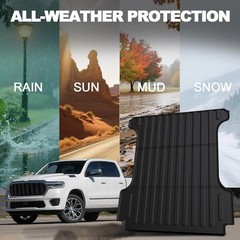 5.7FT Truck Bed Mat for 2019-2026 Dodge Ram 1500/1500 RHO & Ram 1500 Classic 201