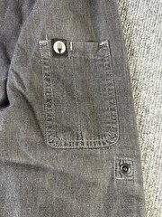 Urban Chef Works Jacket Men’s 2XL Gray Cotton Chef Coat Utility