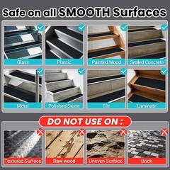 Anti Slip Tape, 4 Inch x 42 Ft Grip Tape for Stairs Outdoor/Indoor, Waterproo…