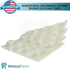 Dental Hemosponge Absor bable Gelatine Sponge Gelfoam Cubes Sterile Sur gical