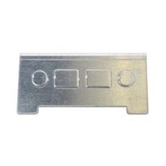 HUBBELL 3SFBTP LARGE CAPACITY FLOOR BOX FACE PLATE, FOR VOICE/DATA