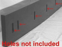 Urethane Snow Plow Blade/Edge Black *CUSTOM SIZES *OUTLAST RUBBER *SURFACE SAVER