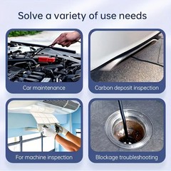 Dual Lens Endoscope Camera with Light 1080P HD Borescope, IP67 Waterproof Camera