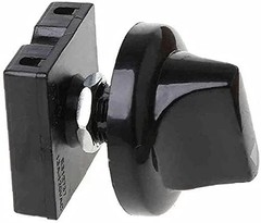 Black Fan Rotary Switch 4 Position 3 Speed Selector Switch Governor with Button&