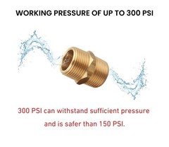 T TANYA HARDWARE 3/4 Inch NPT Brass Nipple Male 3/4″ x Male,