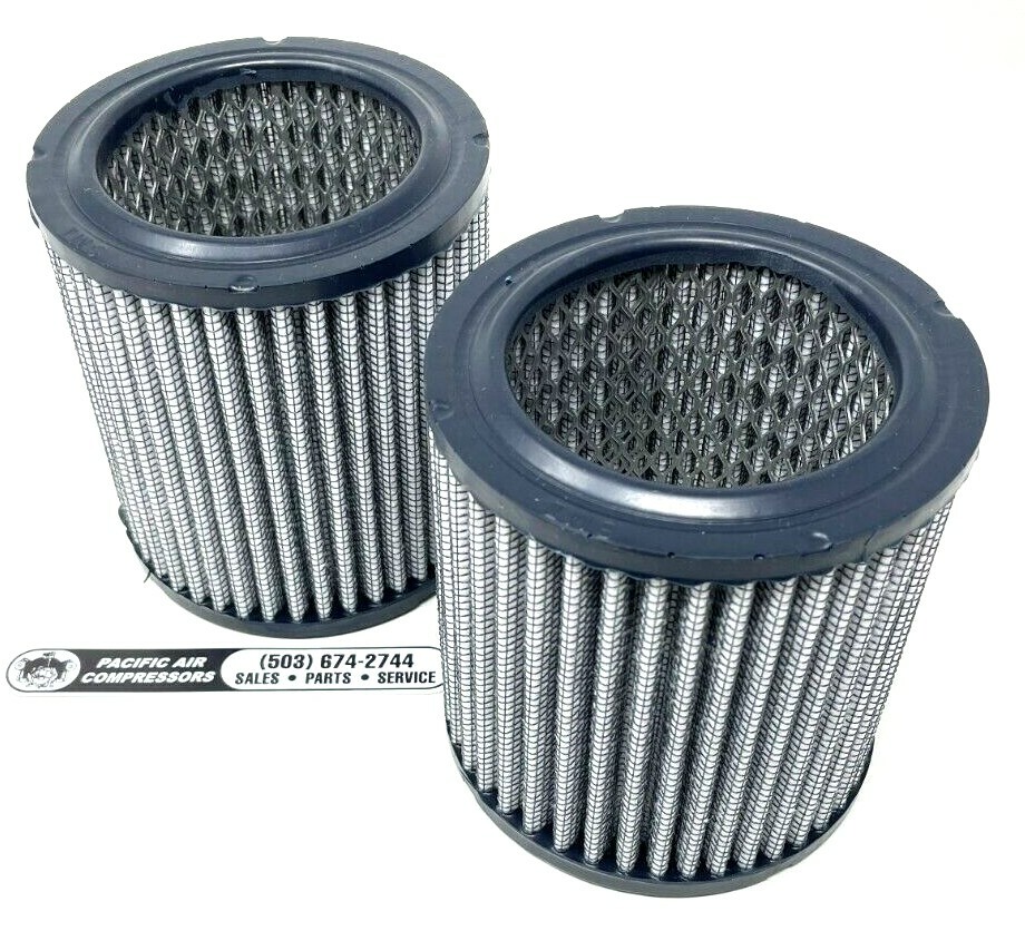 2 PACK SOLBERG 19, GAST AJ134C AIR FILTER ELEMENTS – 4.75 TALL 4.3/8 OD 3” ID