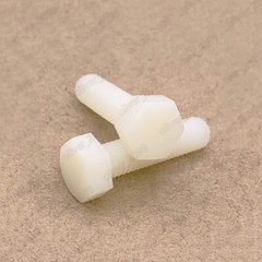 M3-M20 White Plastic Nylon Hexagon Bolts Hex Head Cap Screws DIN933