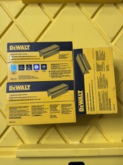 DeWalt 1″ Insulated Cable Staples. 540 per box. Total 3 boxes