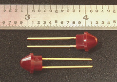 Qty 2: Rare Historic Western Electric LEDs Collectible NOS Larger Round Style