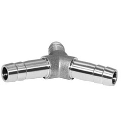 Beduan Stainless Steel 5/16 Hose Barb 3 Way Y Shaped Union Home Brew Fitting