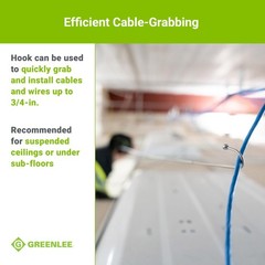 FP3 Collapsible 3′ Cable Grabbing and Reaching Fish Pole, Extra Reach Wire Pu…