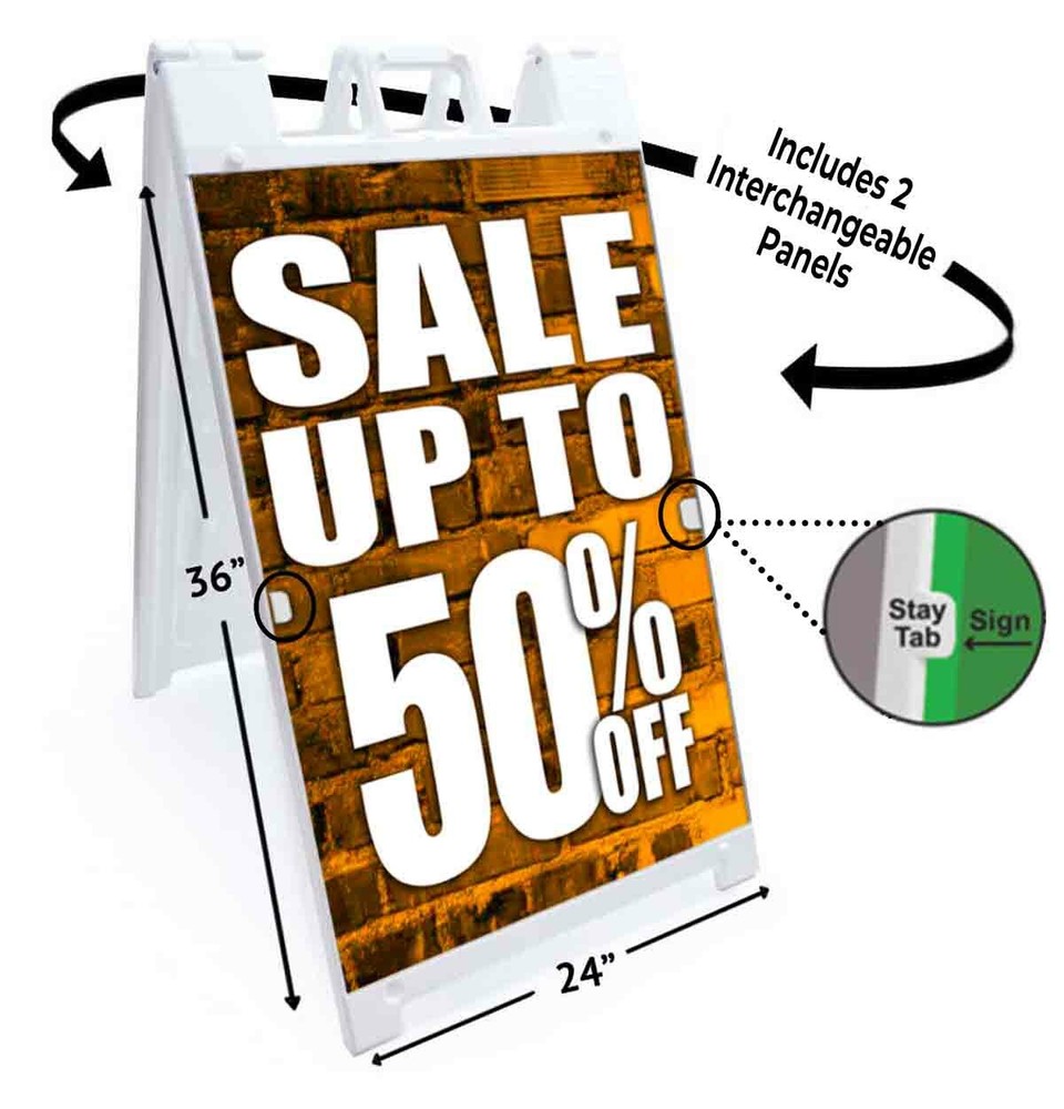 Sale Up To 50% Off Signicade 24×36 A Frame Sidewalk Sign Double Sided