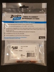 Parker 870903 ZoomLock Max 1/2″ Press Cap MZK-CP8-HNBR 3/pk