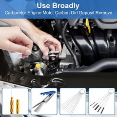 Carburetor Cleaning Kit, Premium Torch Tip Cleaner, Stainless Steel 13 Clean…