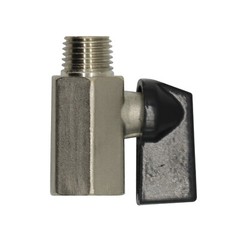 Mini Ball Valve 1/8″ Male X Female NPT Chrome Plated Brass Body 450 psi M X F