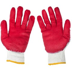 10x-300x Red Palm Latex Coated Commerical Working Safety Gloves – Made in Korea