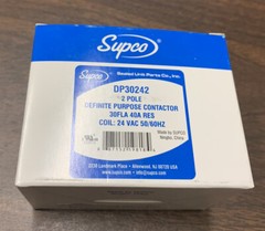 SUPCO CONTACTOR 30A 24V 2-POLE DP30242