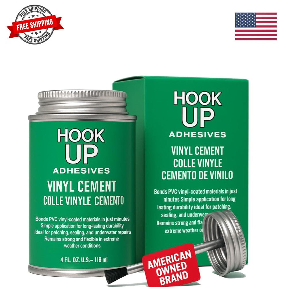 Vinyl Cement – Waterproof Pool Liner Repair Glue for Vinyl & PVC, Fast-Drying…