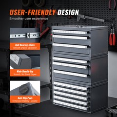 VEVOR Drill Bit Dispenser Organizer Cabinet 3 Pieces Three-Drawer Five-Drawer