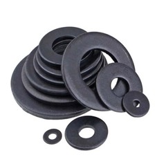 BLACK NYLON WASHERS FORM A FLAT PLASTIC WASHER M2,M3,M4,M5,M6,M8 – M24 DIN 125