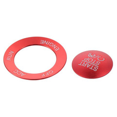 1 Pair Push Start Button Cover Sticker, Red Start Stop Trim for Dodge Charger, f