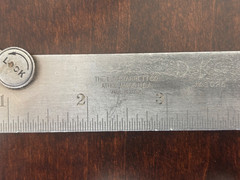 STARRETT No. 1025 6 Inch Size Stainless Steel Pocket Slide Caliper Made In USA