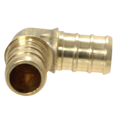 10 Pcs XFITTING 1/2″ PEX ELBOW – BRASS CRIMP FITTINGS (LEAD-FREE)