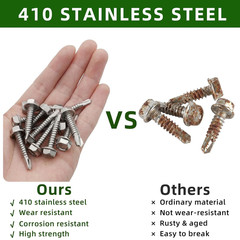 #12 X 1-1/2″ (3/4″ to 2-1/2″ Available) Hex Washer Head Self Drilling Screws