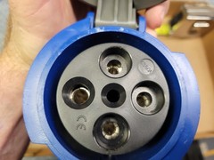 Pass & Seymour 60A 250V 4 3ph Pin Watertight Connector No PS460C9-W