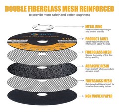 25PCS 4.5” x 1/16” x 7/8” Cut-off Wheels 115*1.6*22mm Cutting Disc T41 For Metal