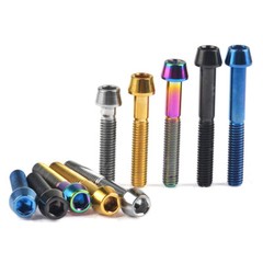 M6 Titanium Bolt Taper 10/16/18/20/25/30/35/40/45/50~65mm Allen Socket Cap Screw