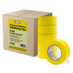 LAUCO Automotive Masking Tape 2in, 20 Rolls Yellow Painters Tape for Painting