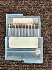 LPKG Laser End Mills 20 Mil 0.5mm 1.42” OAL Pack Of 9