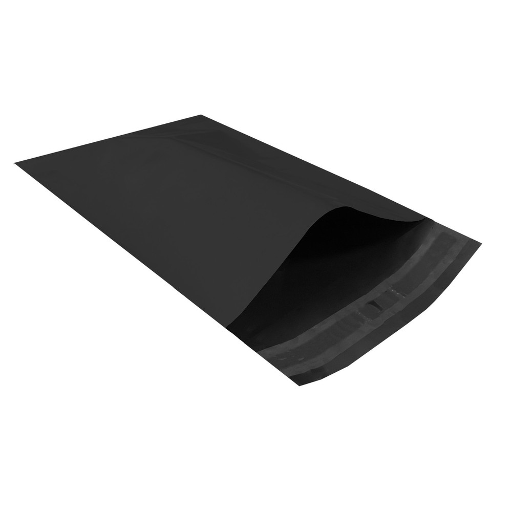 UOFFICE Black Poly Mailer Envelopes 7.5″ x 10.5″ Pack of 100