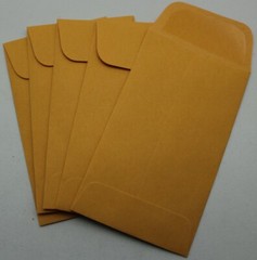Kraft #3 Gummed Coin Envelopes 4¼ x 2½ – 50, 100, 250, 500, 1000 – 4.25 x 2.5