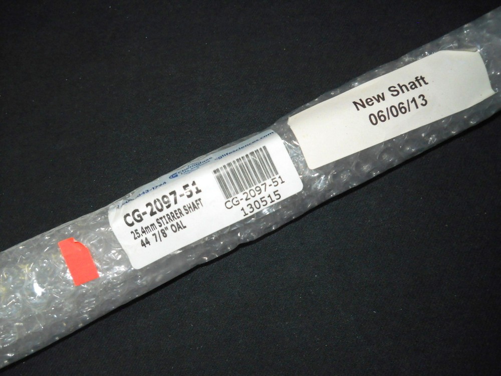 Chemglass 25.4mm x 44.9″ Replacement Glass Stirrer Shaft for 50L Short Reactors