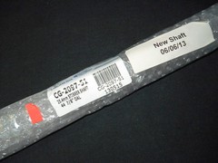 Chemglass 25.4mm x 44.9″ Replacement Glass Stirrer Shaft for 50L Short Reactors