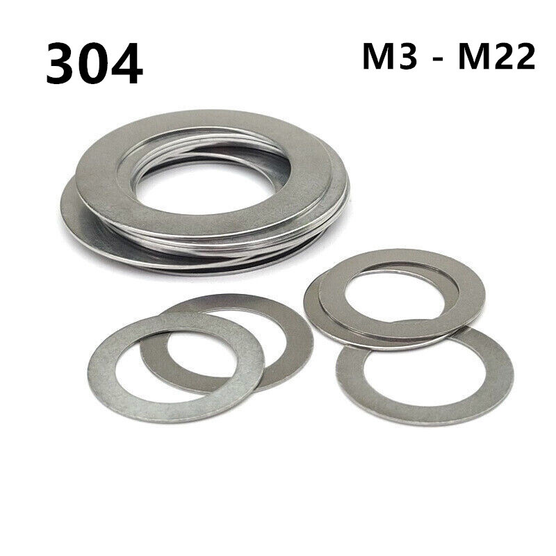 304 Stainless Steel Shim Rings and Supporting Rings M3 M4 M5 M6 M8 M10 M12-M22