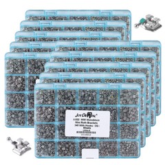AZDENT Dental Orthodontic MIM Monoblock Brackets Brace MBT/Roth Hooks Mini 345