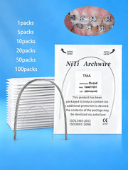 Dental Orthodontic TMA Beta Ti-Mo Arch Wires Ovoid Rectangular 1pc/pack