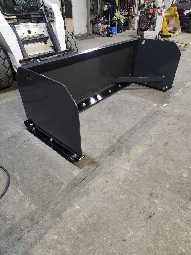 7′ Bobcat Skid Steer Snow Pusher Box Commercial 30″ Tall Plow CAT Case Protech