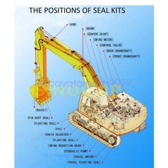EX120-2 Pilot Valve Seal Kit For Hitachi Excavator Repair Gasket Kit