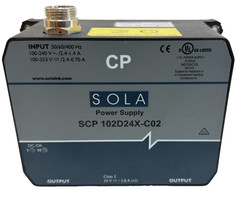 NEW SOLA SCP102D24X-C02 POWER SUPPLY 50/60/400HZ SCP102D24XC02