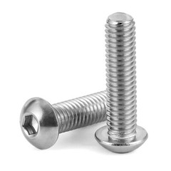 Button Head Screws Allen Socket Bolts M3 M4 A2 Stainless Steel DIN 7380 3mm 4mm