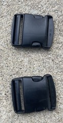 2 Sets 2″ ACW Acculoc Acetal Side Release Buckle Black CSR 2.0