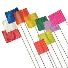 Presco Marking Flag, PVC, Blank, 100 PK 2330B-200 Presco 2330B-200 PVC Blue